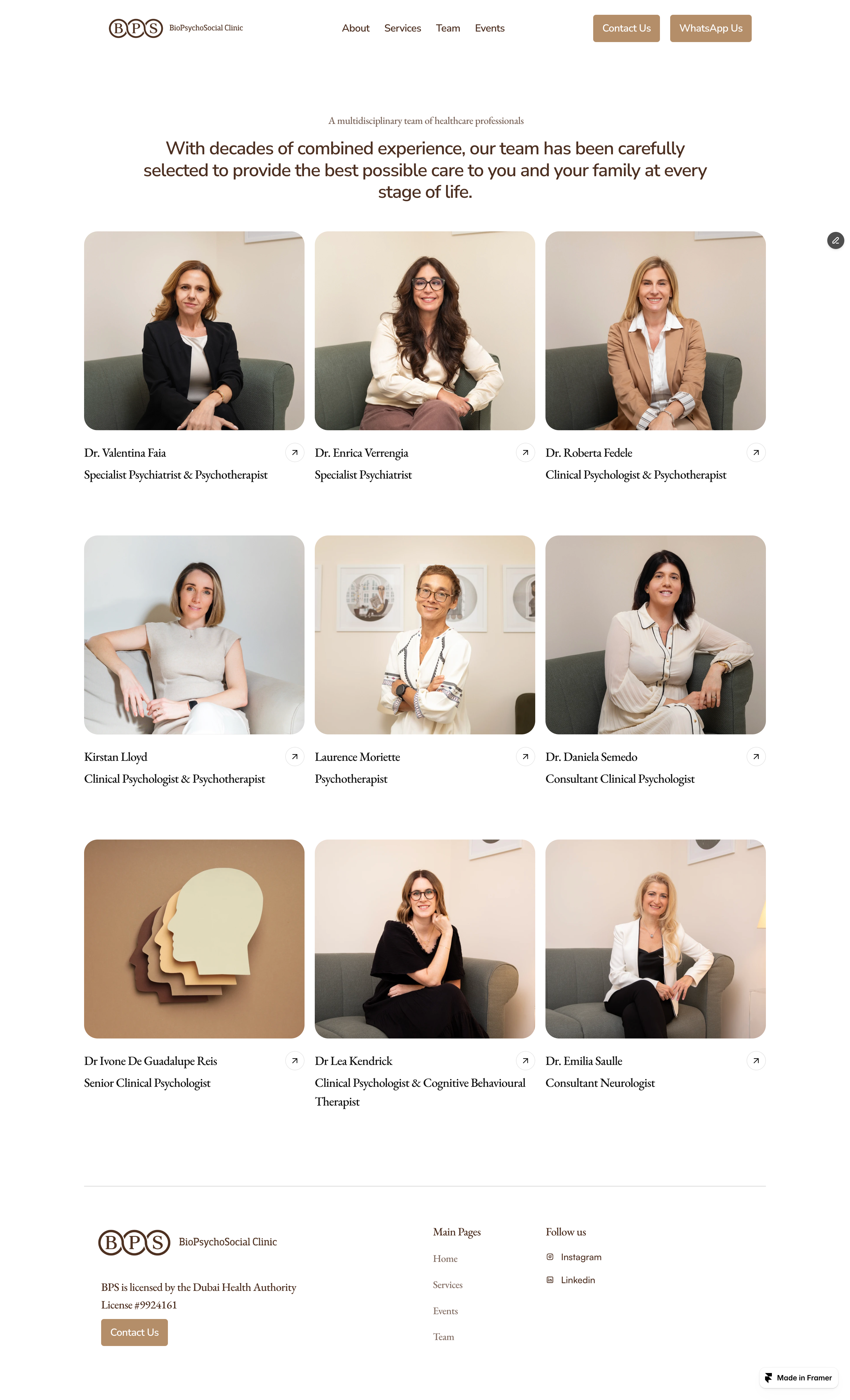 Specialists & Staff Profiles